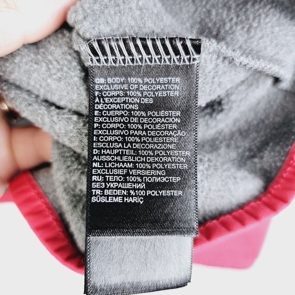 The North Face Coral & Gray 1/4 Zip Fleece Pullover - Picture 6 of 8